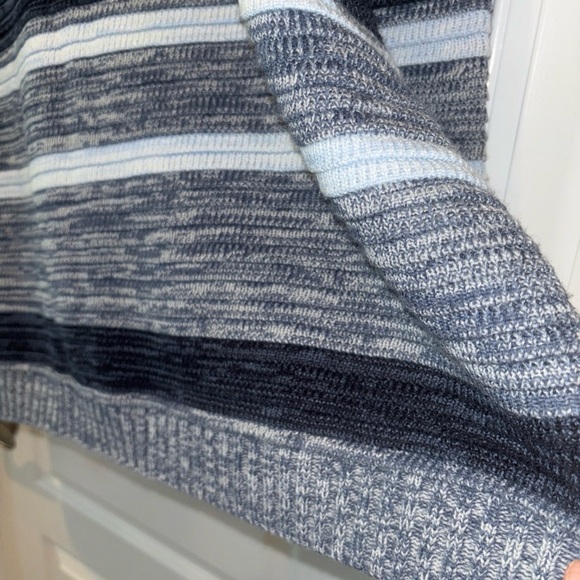 South Pole Men's Striped Crewneck Sweater in Black and Gray - Picture 7 of 15